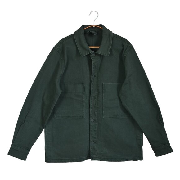 Zara Jackets & Blazers - Zara green denim jacket *GUC
